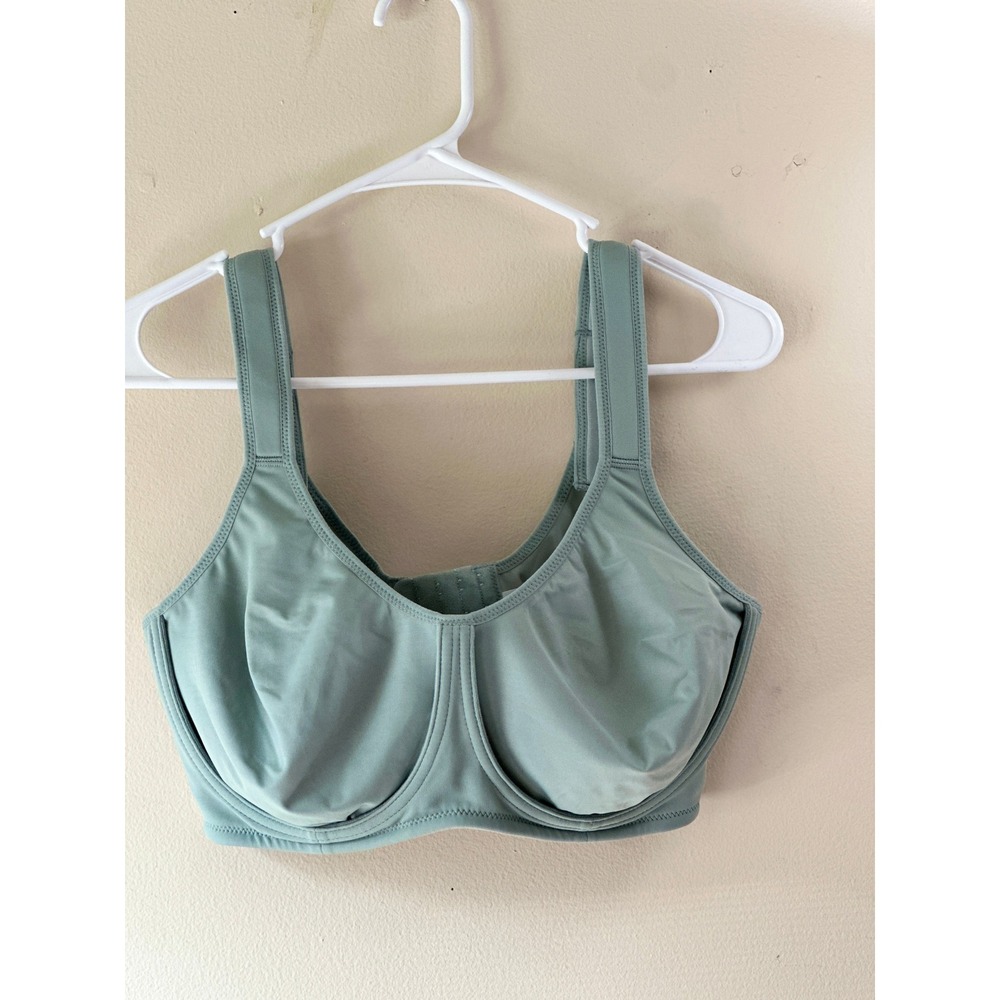 Shecurve High Impact Sports Bra Sage Green Underwire 42D